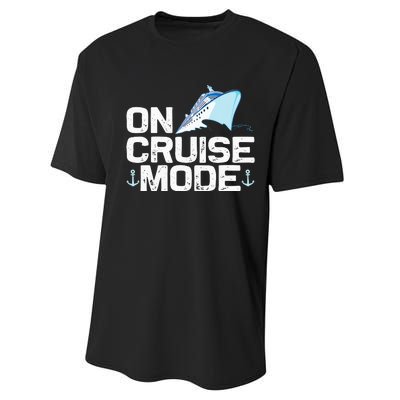 Cool Cruise Art For Cruise Ship Cruising Lovers Performance Sprint T-Shirt