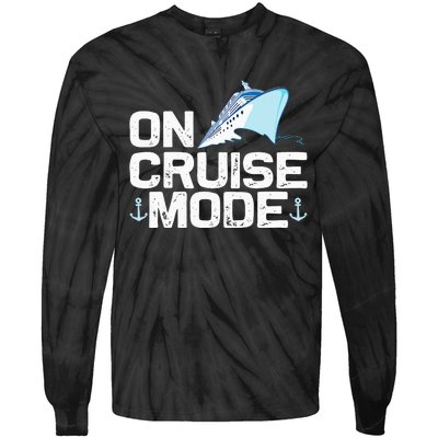 Cool Cruise Art For Cruise Ship Cruising Lovers Tie-Dye Long Sleeve Shirt