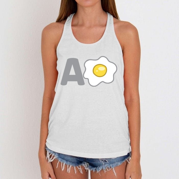 Camisa Chistosa A Huevo Funny Spanish Women's Knotted Racerback Tank