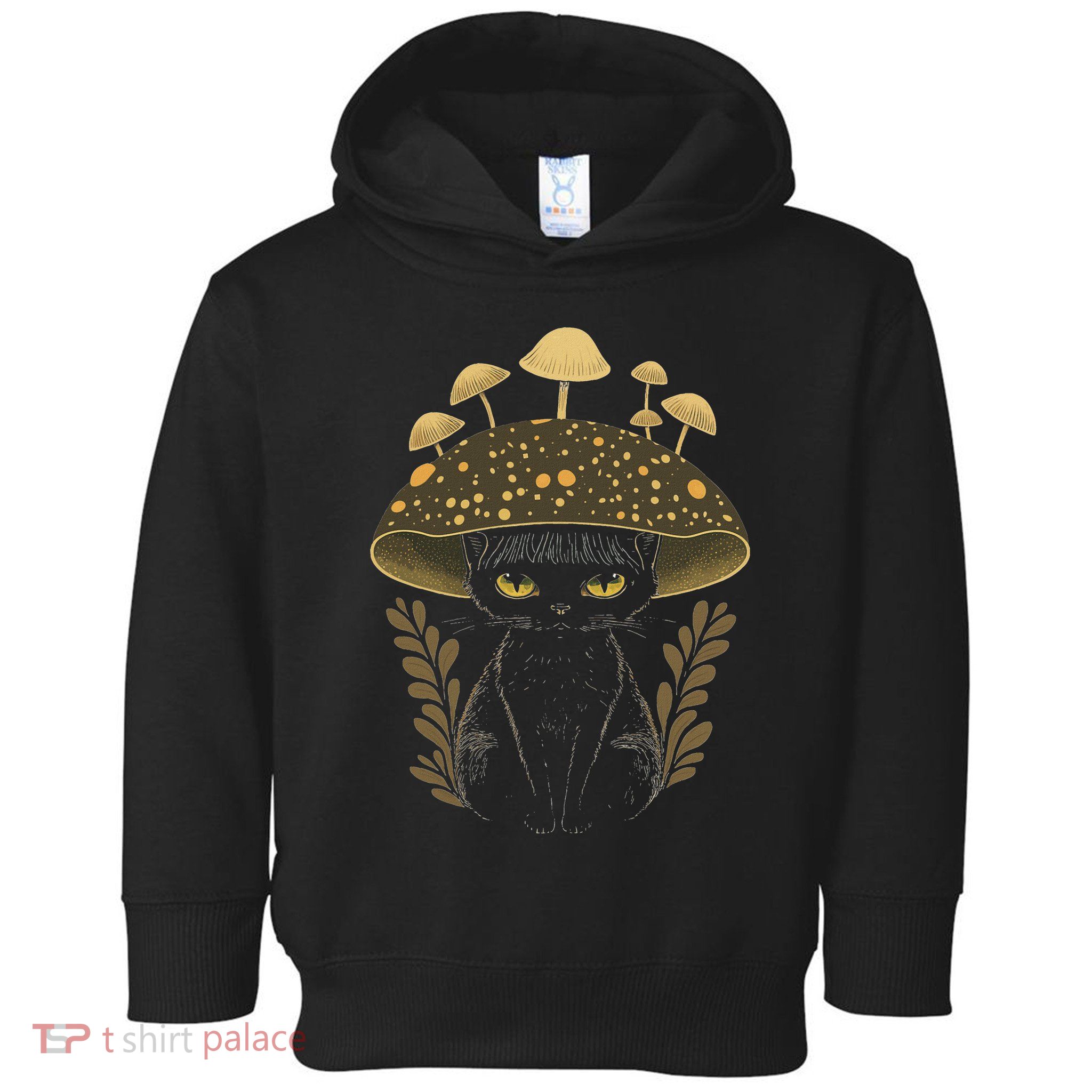 Cute Cottagecore Aesthetic Cat Mushroom Women Toddler Hoodie