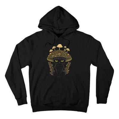 Cute Cottagecore Aesthetic Cat Mushroom Women Tall Hoodie