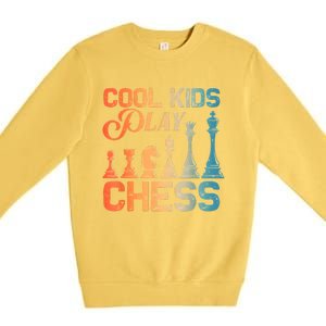 Cool Chess Art Chess Lover Chess Player Premium Crewneck Sweatshirt