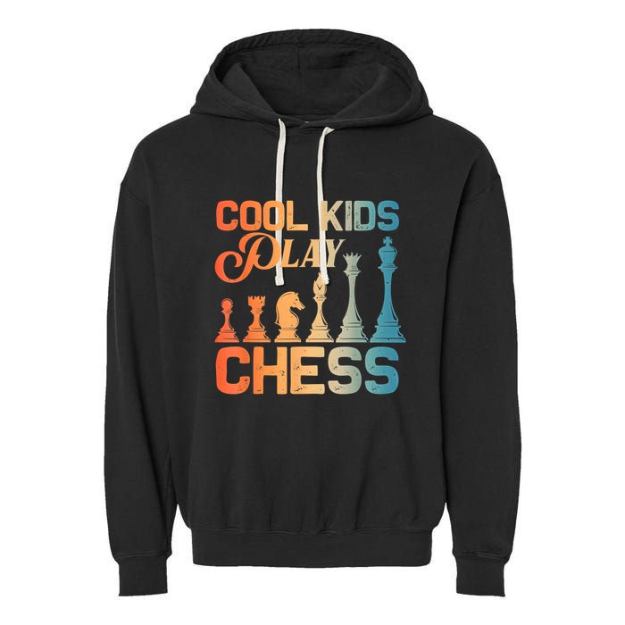 Cool Chess Art Chess Lover Chess Player Garment-Dyed Fleece Hoodie