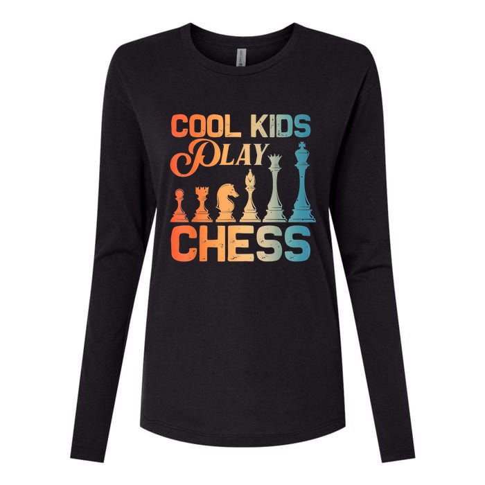 Cool Chess Art Chess Lover Chess Player Womens Cotton Relaxed Long Sleeve T-Shirt