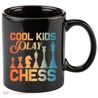 Cool Chess Art Chess Lover Chess Player 11oz C Handle Ceramic Mug