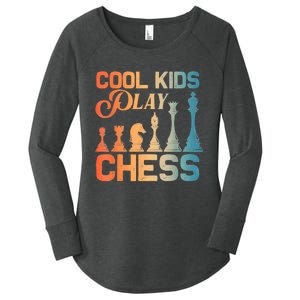 Cool Chess Art Chess Lover Chess Player Women's Perfect Tri Tunic Long Sleeve Shirt