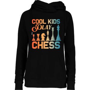 Cool Chess Art Chess Lover Chess Player Womens Funnel Neck Pullover Hood