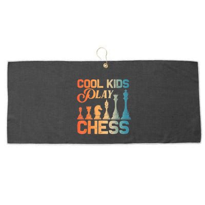 Cool Chess Art Chess Lover Chess Player Large Microfiber Waffle Golf Towel