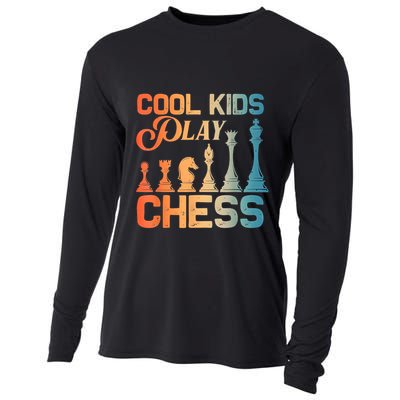 Cool Chess Art Chess Lover Chess Player Cooling Performance Long Sleeve Crew