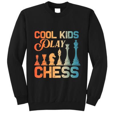 Cool Chess Art Chess Lover Chess Player Tall Sweatshirt