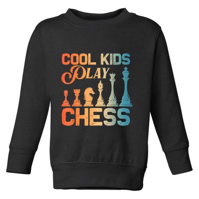 Cool Chess Art Chess Lover Chess Player Toddler Sweatshirt