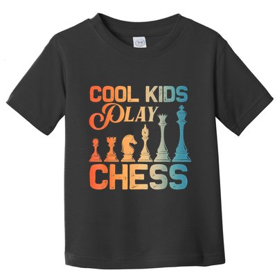 Cool Chess Art Chess Lover Chess Player Toddler T-Shirt