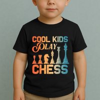Cool Chess Art Chess Lover Chess Player Toddler T-Shirt