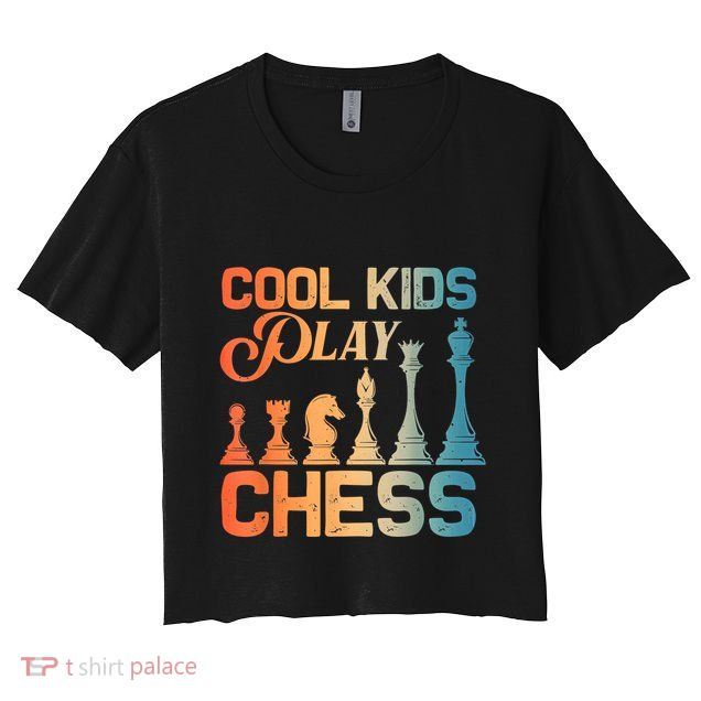 Cool Chess Art Chess Lover Chess Player Crop Top