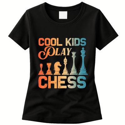 Cool Chess Art Chess Lover Chess Player Womens T-Shirt