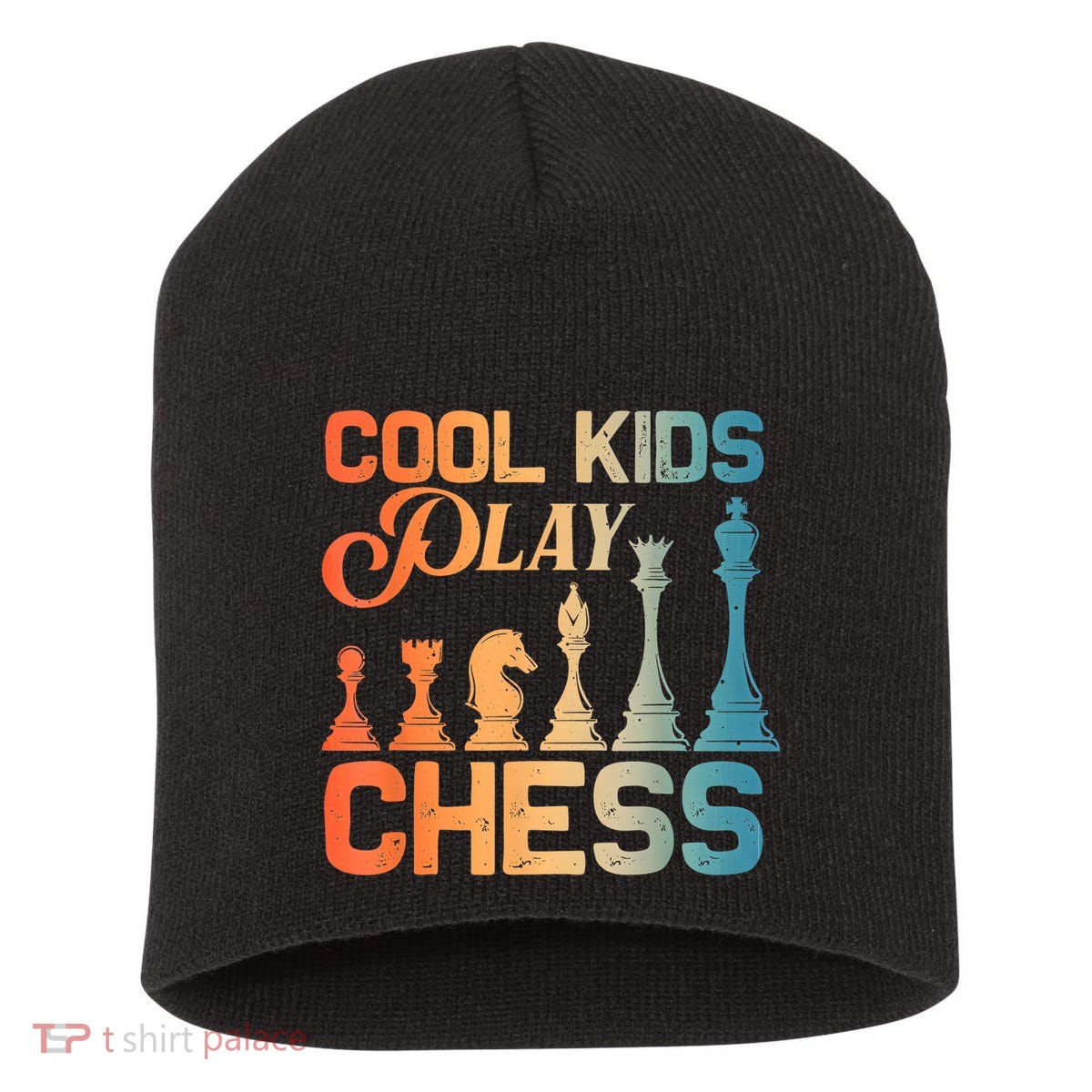 Cool Chess Art Chess Lover Chess Player Short Acrylic Beanie
