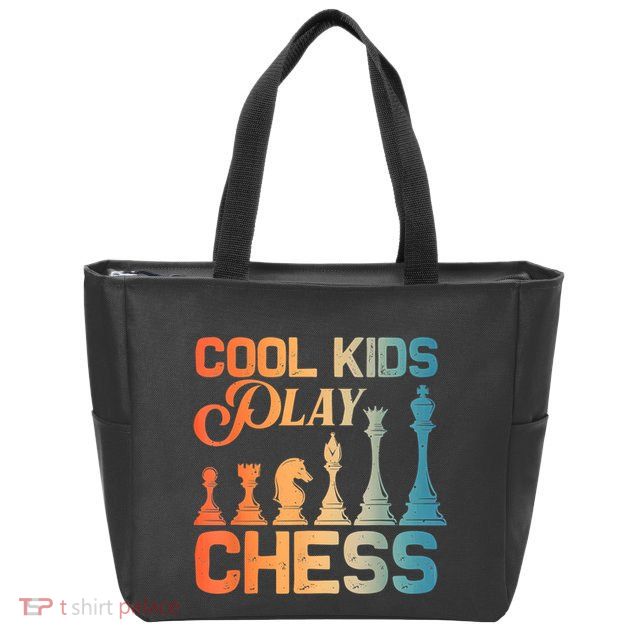 Cool Chess Art Chess Lover Chess Player Zip Tote Bag