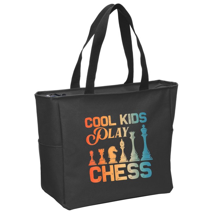 Cool Chess Art Chess Lover Chess Player Zip Tote Bag