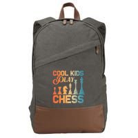 Cool Chess Art Chess Lover Chess Player Cotton Canvas Backpack