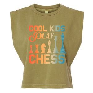 Cool Chess Art Chess Lover Chess Player Garment-Dyed Women's Muscle Tee