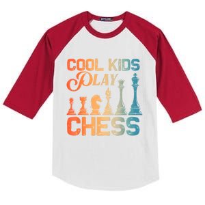 Cool Chess Art Chess Lover Chess Player Kids Colorblock Raglan Jersey