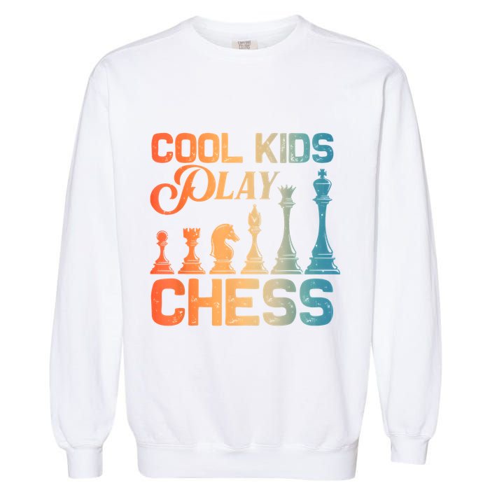 Cool Chess Art Chess Lover Chess Player Garment-Dyed Sweatshirt