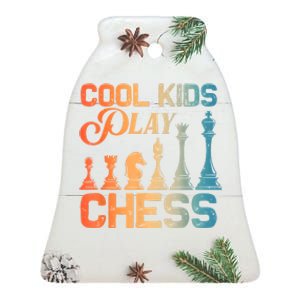 Cool Chess Art Chess Lover Chess Player Ceramic Bell Ornament