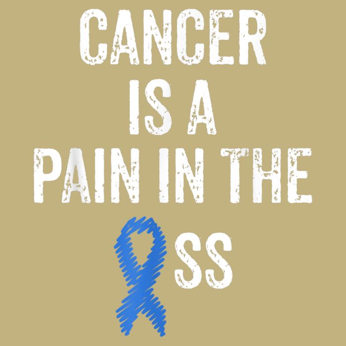 Colon Cancer Awareness Colonoscopy Pain In The Ass Funny Cooling Performance Long Sleeve Crew