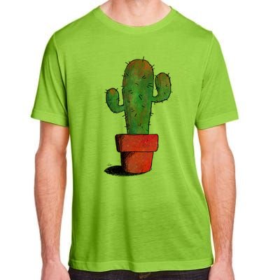 Cool Cactus Art Cacti Succulent Saguaro Gift Adult ChromaSoft Performance T-Shirt