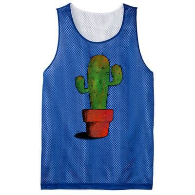 Cool Cactus Art Cacti Succulent Saguaro Gift Mesh Reversible Basketball Jersey Tank