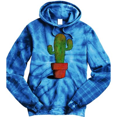 Cool Cactus Art Cacti Succulent Saguaro Gift Tie Dye Hoodie