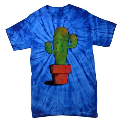 Cool Cactus Art Cacti Succulent Saguaro Gift Tie-Dye T-Shirt