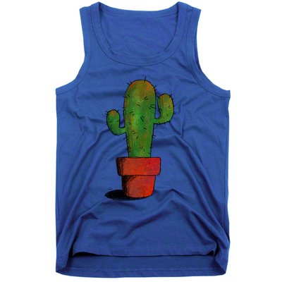 Cool Cactus Art Cacti Succulent Saguaro Gift Tank Top