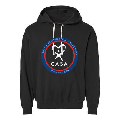 Casa Court Appointed Special Advocates For Children Logo Garment-Dyed Fleece Hoodie