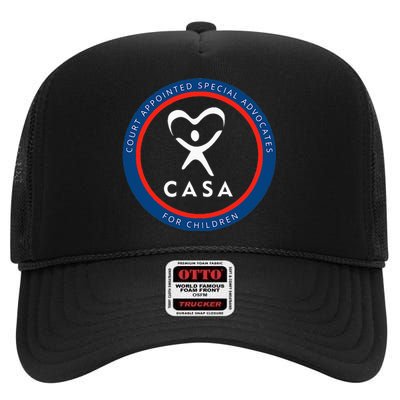 Casa Court Appointed Special Advocates For Children Logo High Crown Mesh Back Trucker Hat