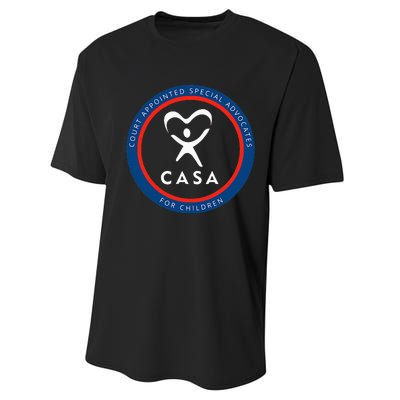 Casa Court Appointed Special Advocates For Children Logo Performance Sprint T-Shirt