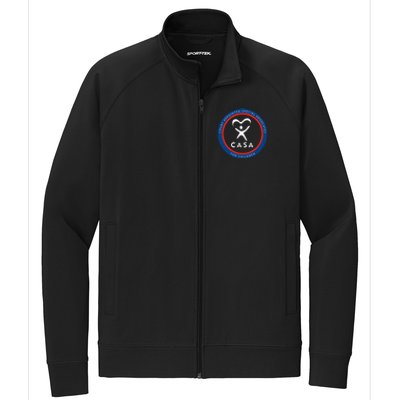 Casa Court Appointed Special Advocates For Children Logo Stretch Full-Zip Cadet Jacket