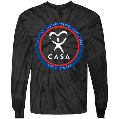 Casa Court Appointed Special Advocates For Children Logo Tie-Dye Long Sleeve Shirt