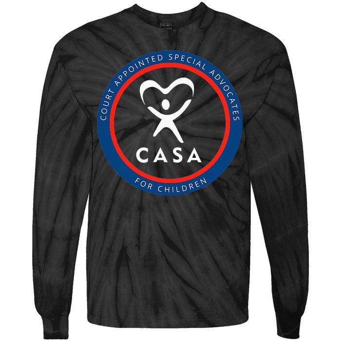 Casa Court Appointed Special Advocates For Children Logo Tie-Dye Long Sleeve Shirt