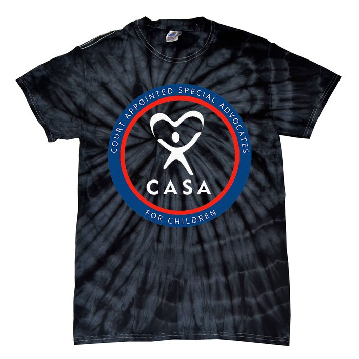 Casa Court Appointed Special Advocates For Children Logo Tie-Dye T-Shirt