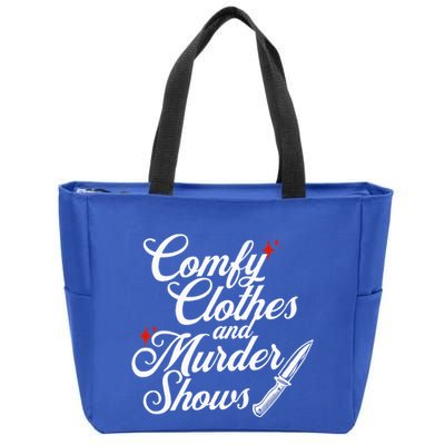 Comfy Clothes And Murder Shows Zip Tote Bag