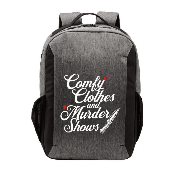 Comfy Clothes And Murder Shows Vector Backpack