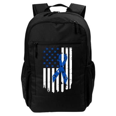 Colon Cancer Awareness Flag Backpack