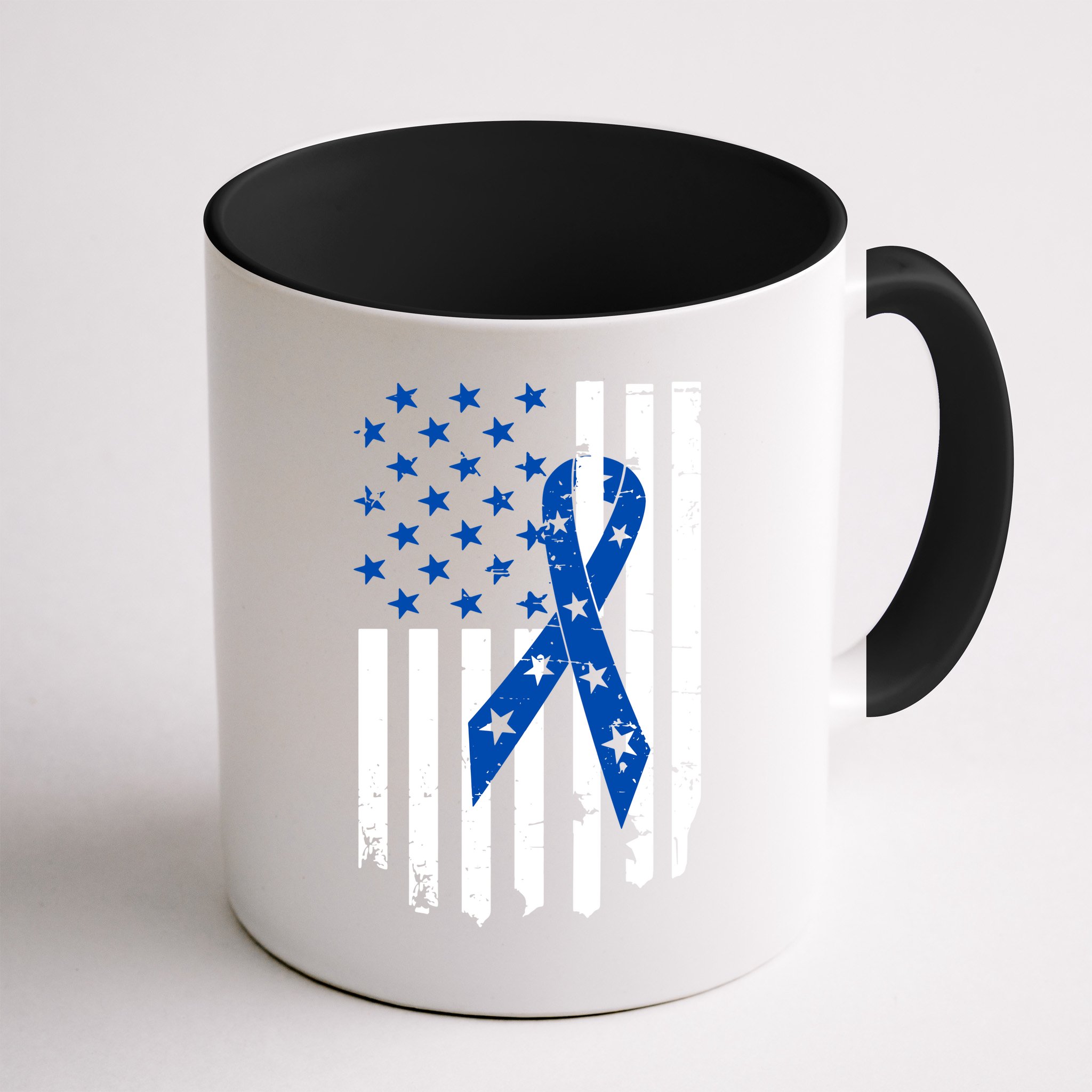Colon Cancer Awareness Flag Mug