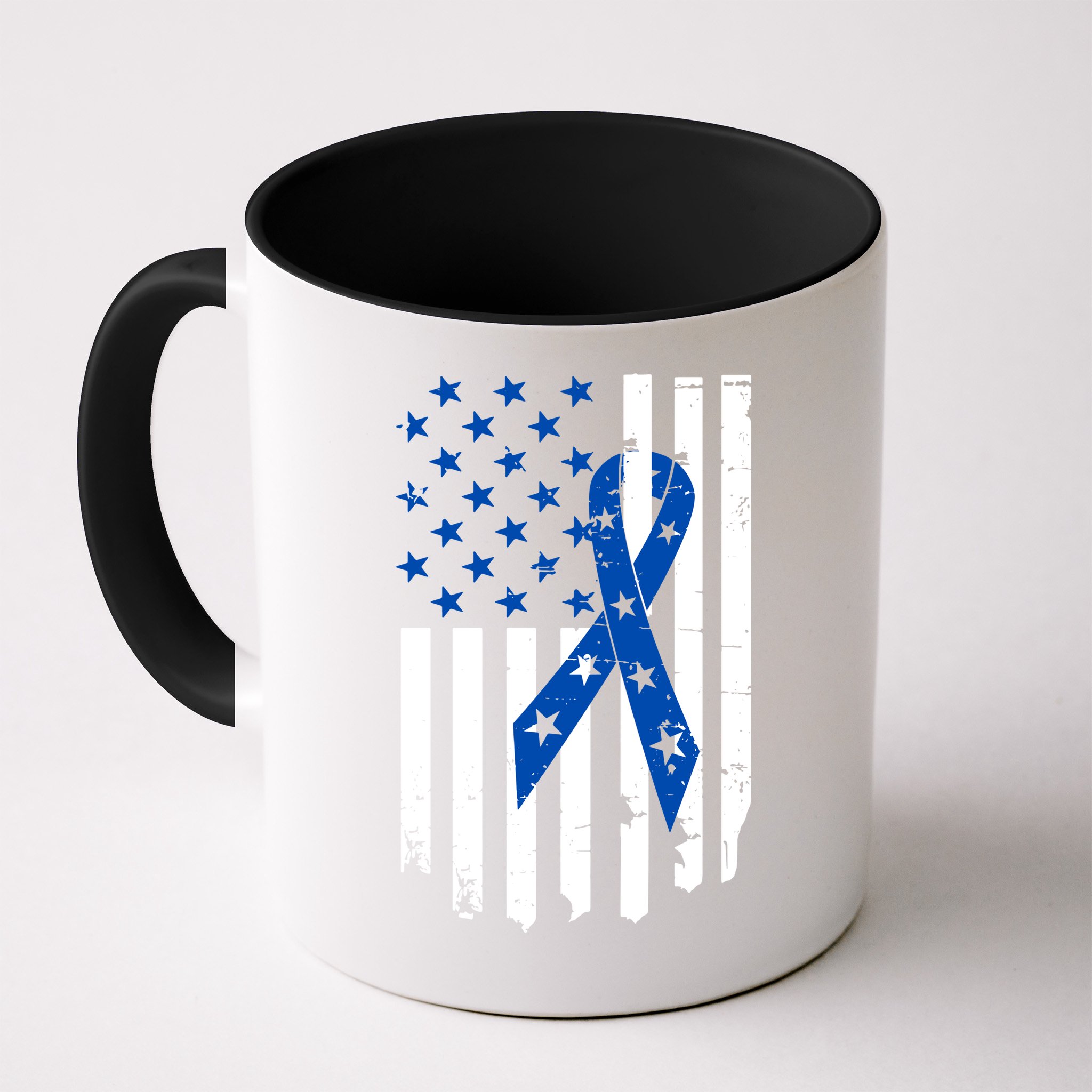 Colon Cancer Awareness Flag Mug