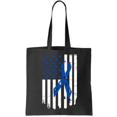 Colon Cancer Awareness Flag Bag