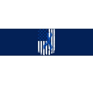 Colon Cancer Awareness Flag Bumper Sticker