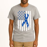 Colon Cancer Awareness Flag Tall T-Shirt