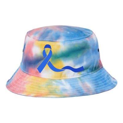 Colon Cancer Awareness Ribbon Tie Dye Newport Bucket Hat