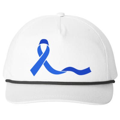 Colon Cancer Awareness Ribbon Snapback Five-Panel Rope Hat